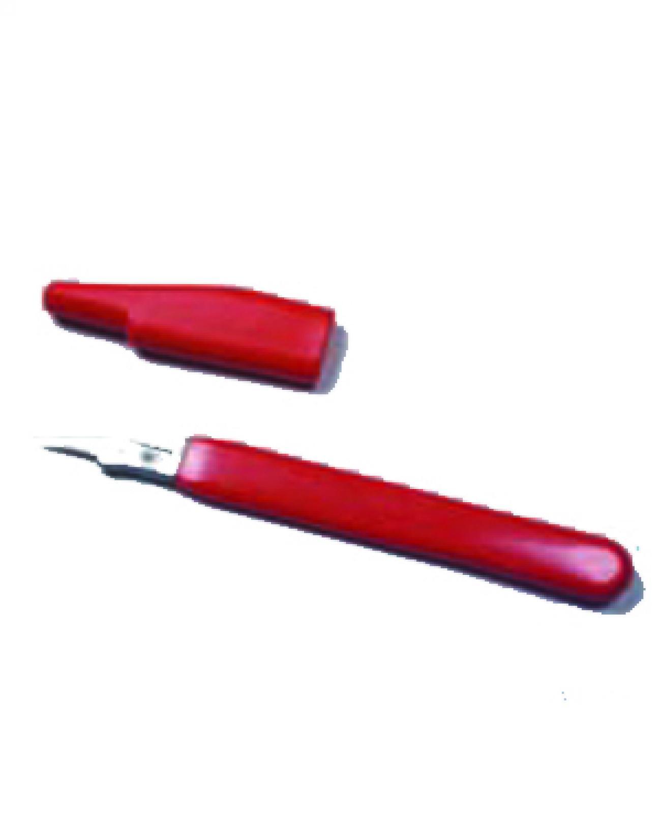 COLTELLO TAGLIATORE MANICO ROSSO